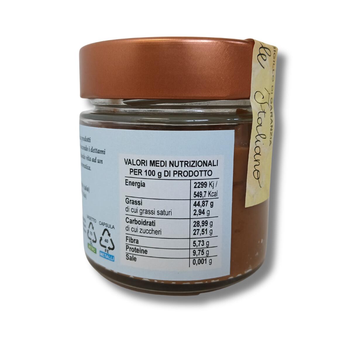 etichetta 2 NOCCIOLIM CREMA 200 GR BIO